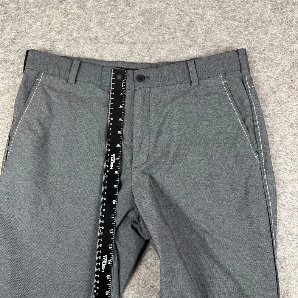 Nike Golf Dri Fit Chino Pants Pockets Nylon Stretch Gray Mens 33x32
